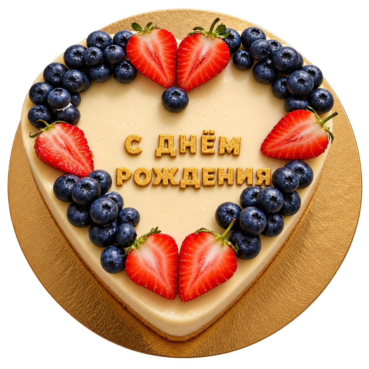 Чизкейк Нью-Йорк ягодное сердце